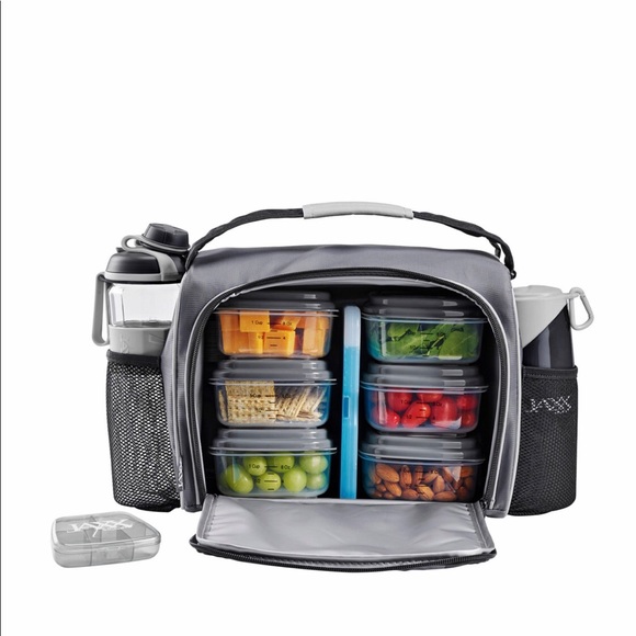 JAXX Fitpak Deluxe Meal Prep Bag (Gray) - Picture 2 of 4